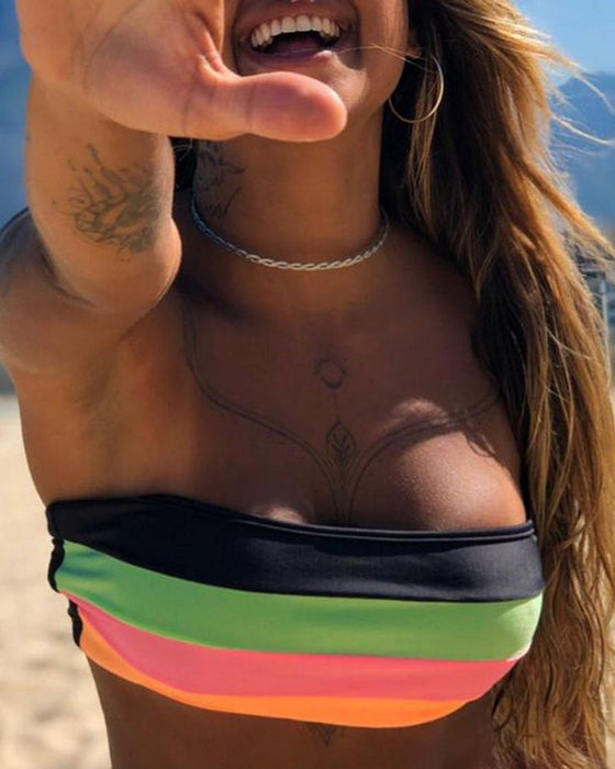 Seksowne bikini z blokami kolorów