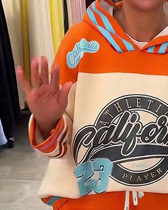 Komplet Wygodny Kolor Blok Sport