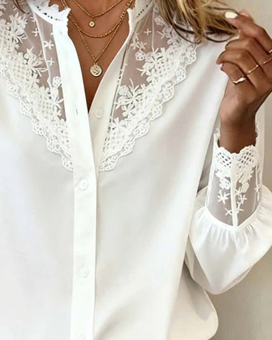 Koszula Stylowa I Elegancka Patchwork