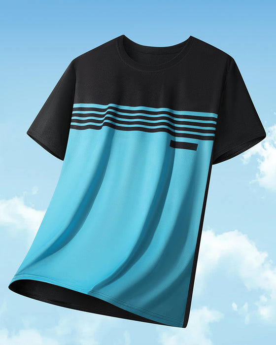 Męski T-Shirt Oddychający Szybkoschnący Krótki Rękaw
