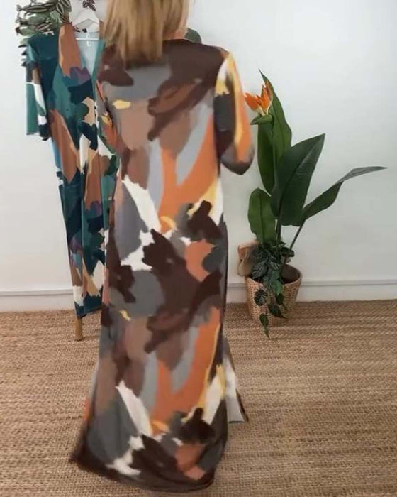 Sukienka Stylowa Casual Koszula