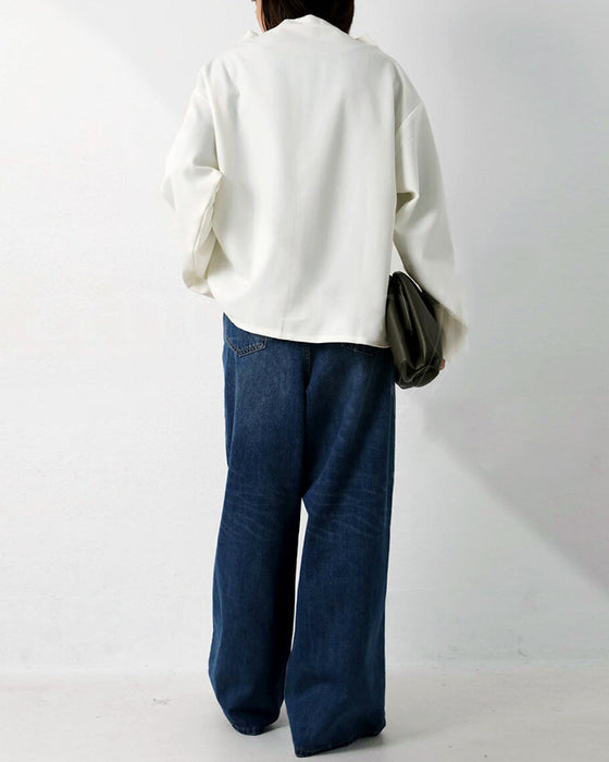 Bluzka o luźnym fasonie i długim rękawie