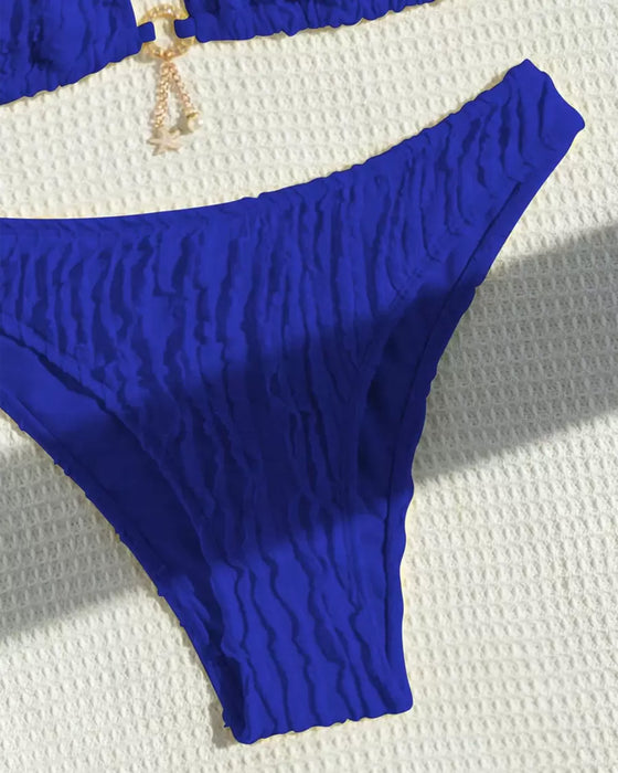 Bikini Seksowny Jednolity Dwuczęściowy Trójkątny