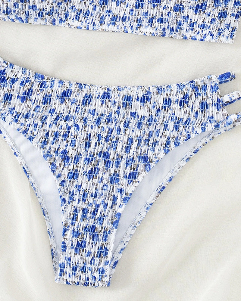 Bikini Mały Kwiatowy Wzór Bandeau
