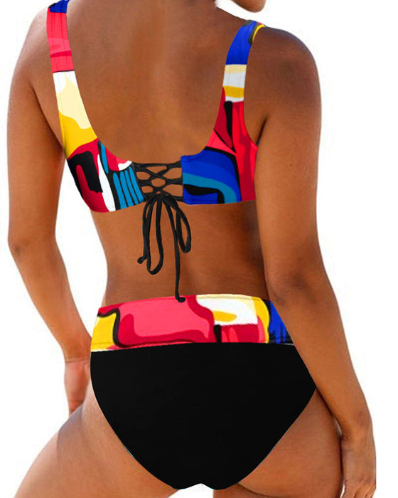 Kolorowe Bikini Kostium kąpielowy