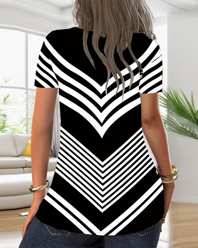 Koszulka Zamek Dekolt W W Paski