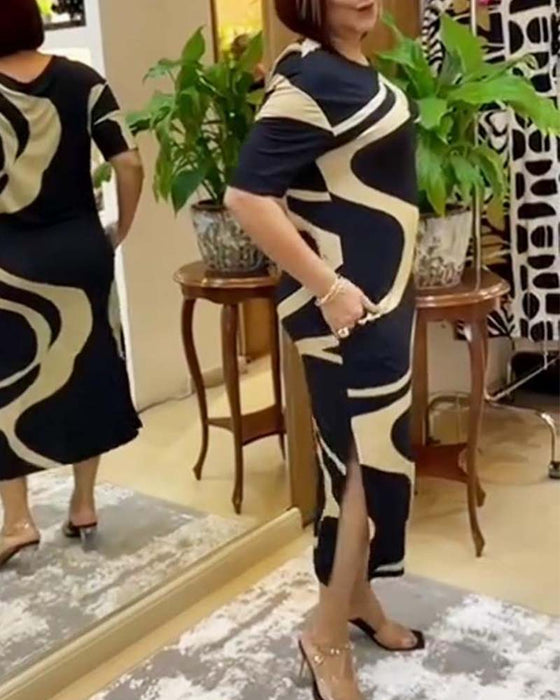 Sukienka z nadrukiem