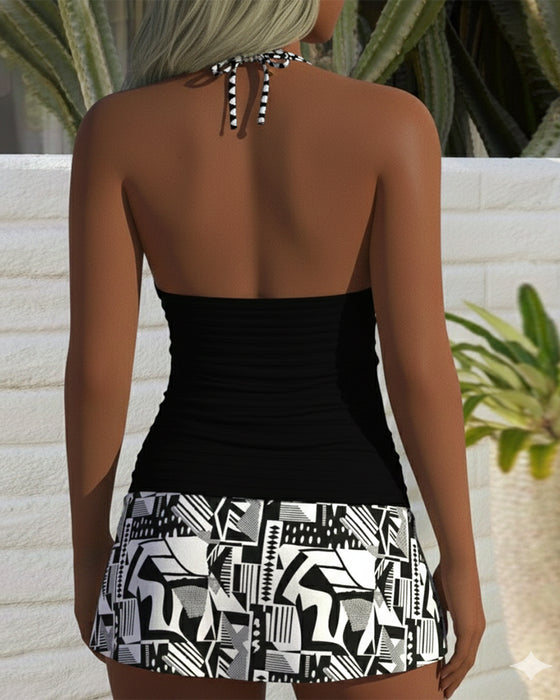 One-Piece Głębokie V Peplum