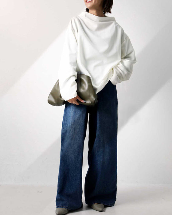 Bluzka o luźnym fasonie i długim rękawie