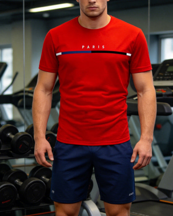 T-Shirt Szybkie Suszenie Okrągły Dekolt Krótki Rękaw