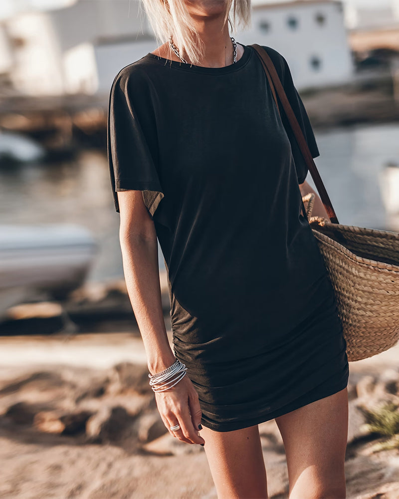 Sukienka Marszczona Talia Bodycon