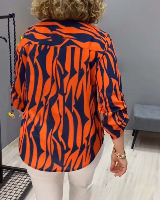 Bluzka Drukowana Casual