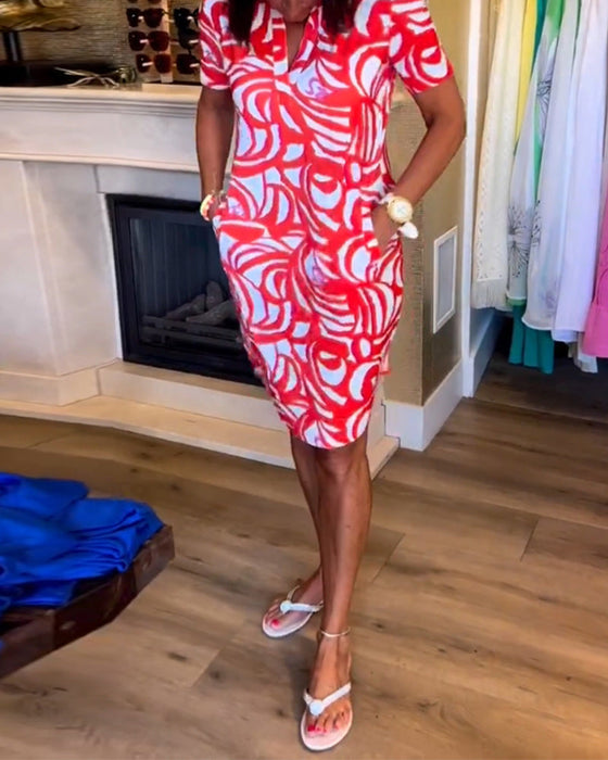 Sukienka z krótkim rękawem