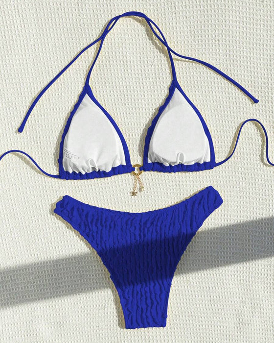 Bikini Seksowny Jednolity Dwuczęściowy Trójkątny