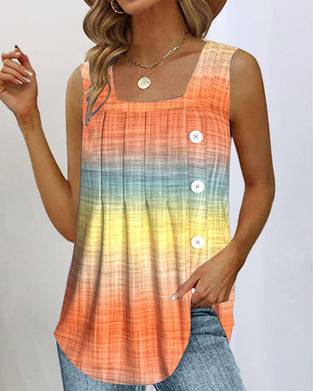 T-shirt Bez Rękawów Gradient