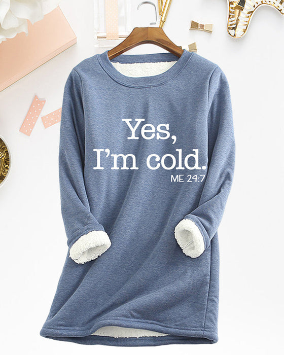 Bluza z nadrukiem w języku angielskim