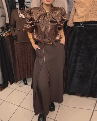 Spódnicospodnie Stylowy Design Z Zamkiem Casual