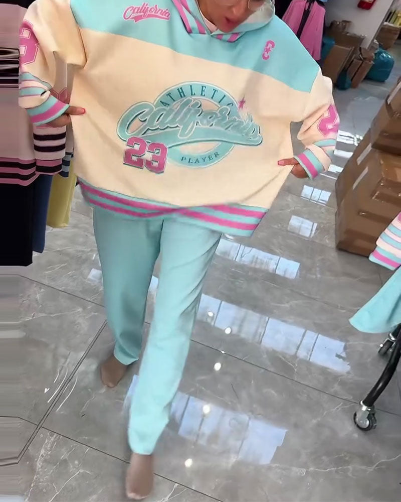 Komplet Wygodny Kolor Blok Sport