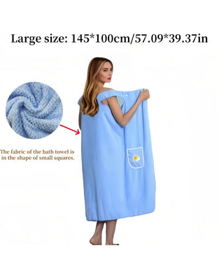 Miękki Chłonny Szybkoschnący Przenośny Ręcznik Kąpielowy Spódnica Z Kwiatowym Wzorem Kieszeń