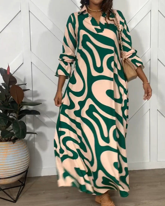 Elegancka sukienka z długim rękawem