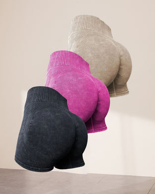 Proste jednokolorowe wysokie biodrowe spodenki