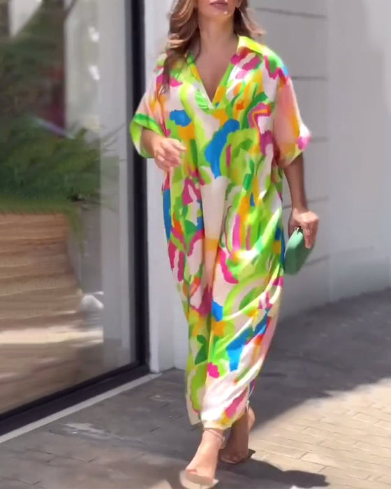 Sukienka z nadrukiem