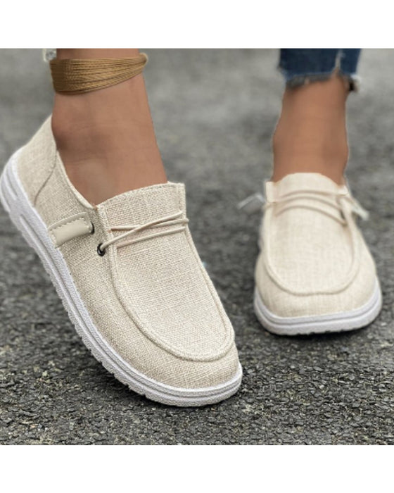 Płaskie buty w jednolitym kolorze