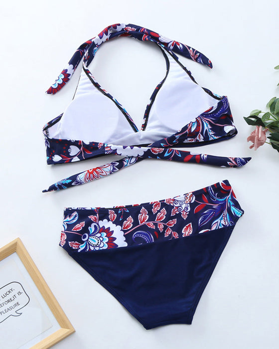 Zestaw bikini z nadrukiem kwiatowym