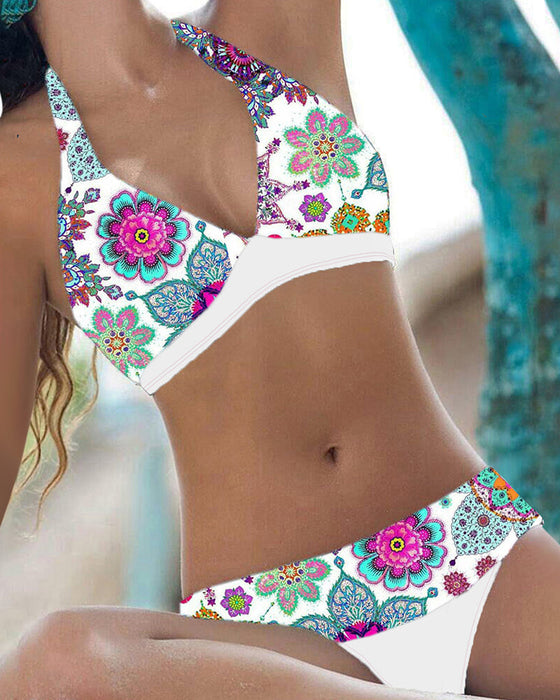 Zestaw bikini z nadrukiem kwiatowym