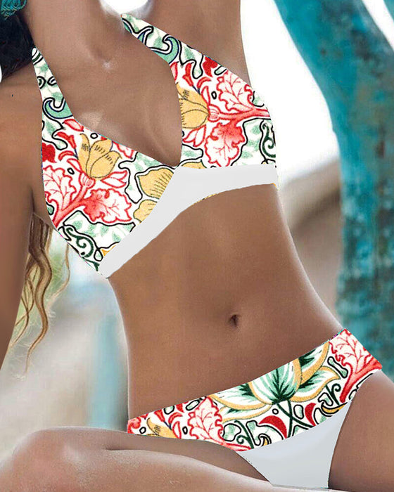Zestaw bikini z nadrukiem kwiatowym