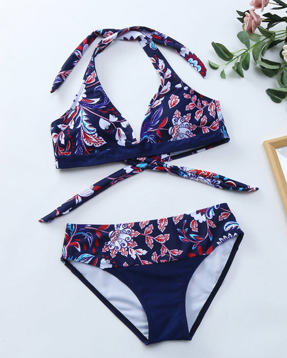 Zestaw bikini z nadrukiem kwiatowym
