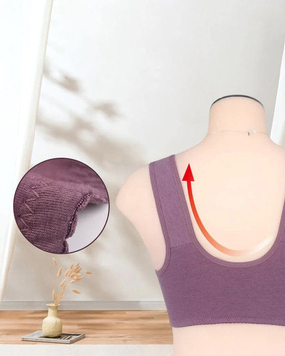 Koronkowy biustonosz zapinany z przodu na zamek