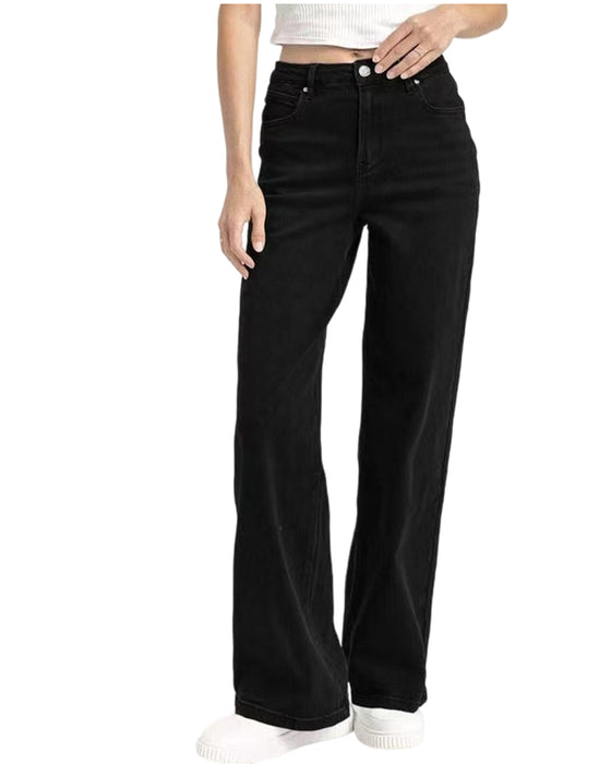 Jeans Luźny Prosta Noga