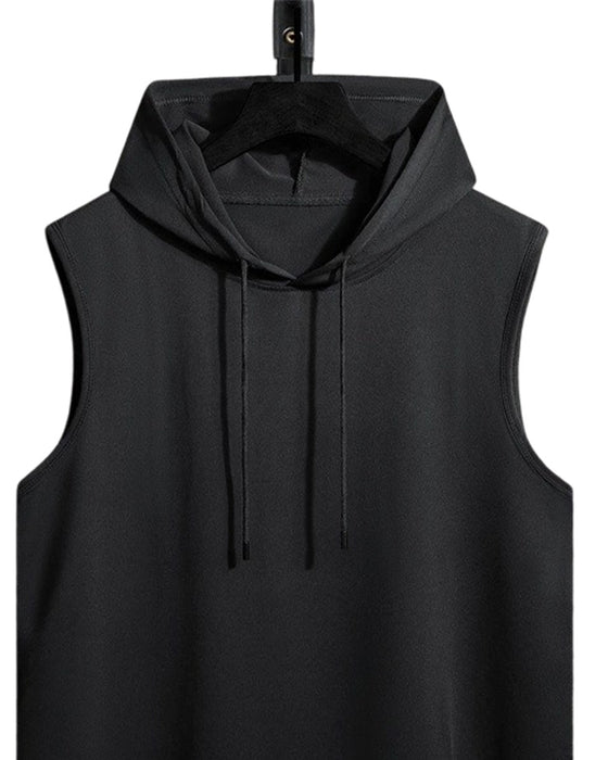 Tank Top Kaptur Ściągacz Bez Rękawów Sport