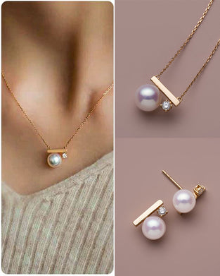 Klasyczne perłowe kolczyki i naszyjniki