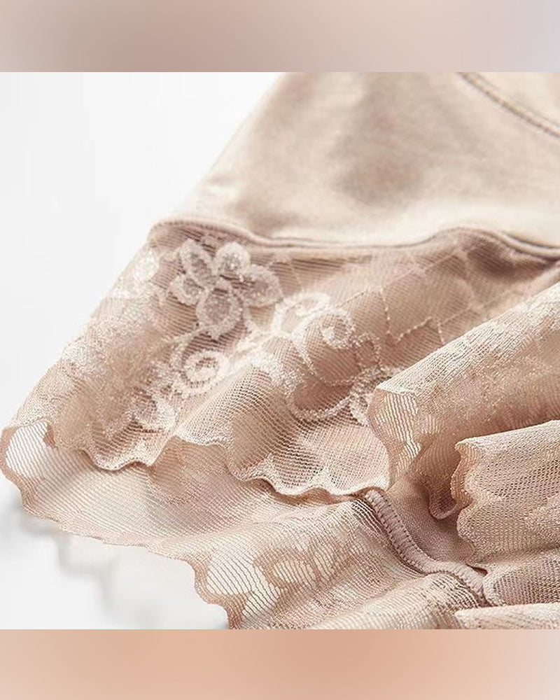 Bielizna Jedwabista Wysoki Stan Wyszczuplająca