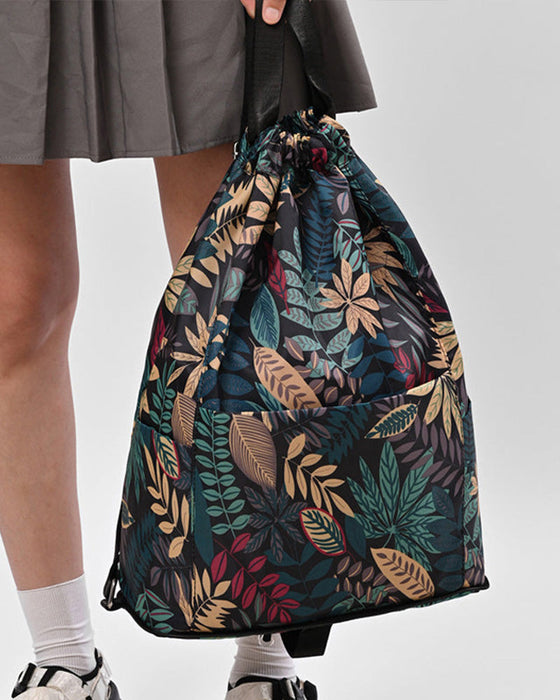 Torba na ramię ze ściągaczem w stylu etnicznym