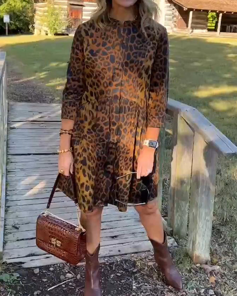 Stylowa I Uniwersalna Sukienka W Leopardzie