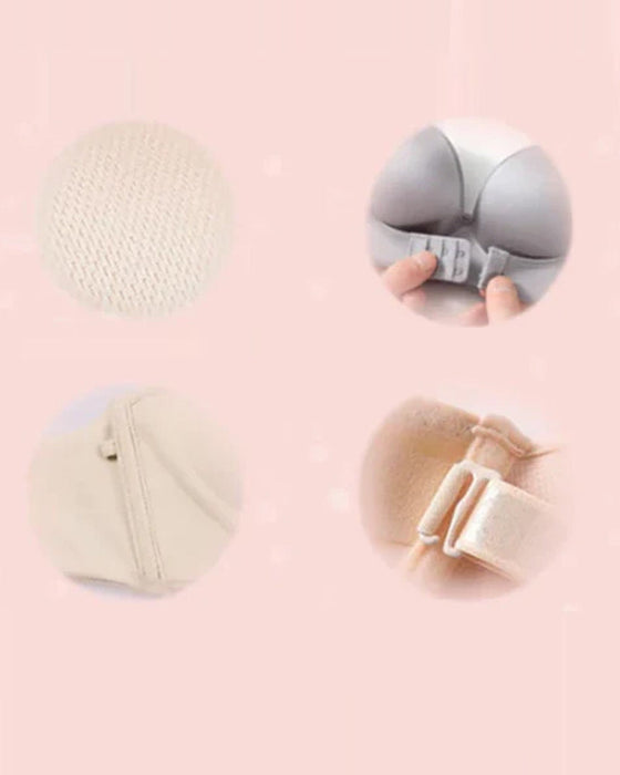 Biustonosz bez ramiączek z zapięciem z przodu