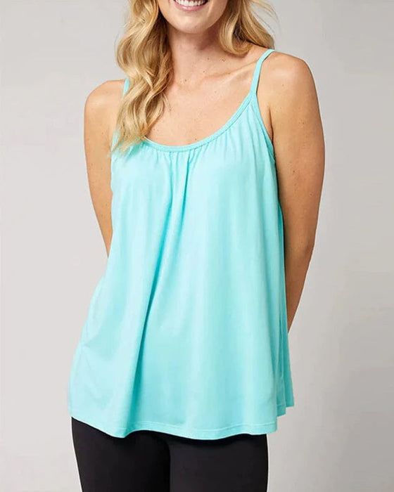 Top z wszytym biustonoszem