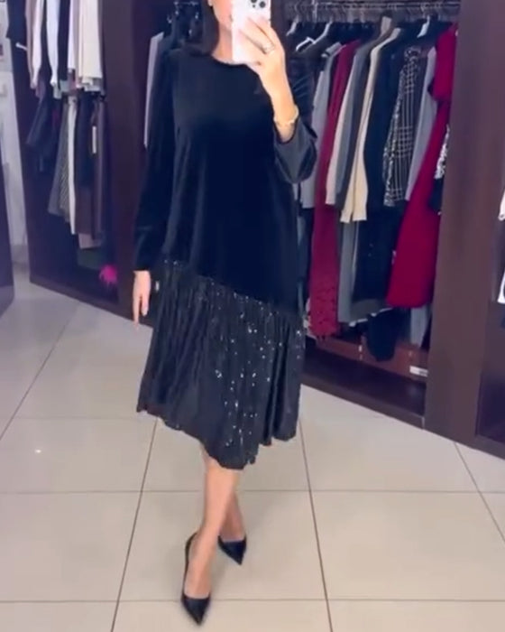 Sukienka casual temperament cekiny