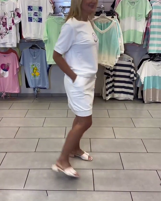 Garnitur Wzorzysty Stylowy Codzienny