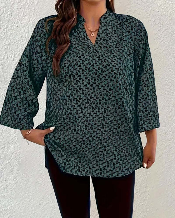 Bluzka Dekolt W Elegancka Wyrafinowana Boho