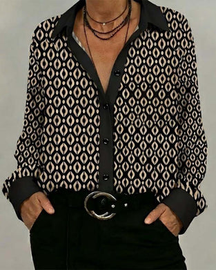 Koszula Geometryczny Kolorowe Bloki Patchwork