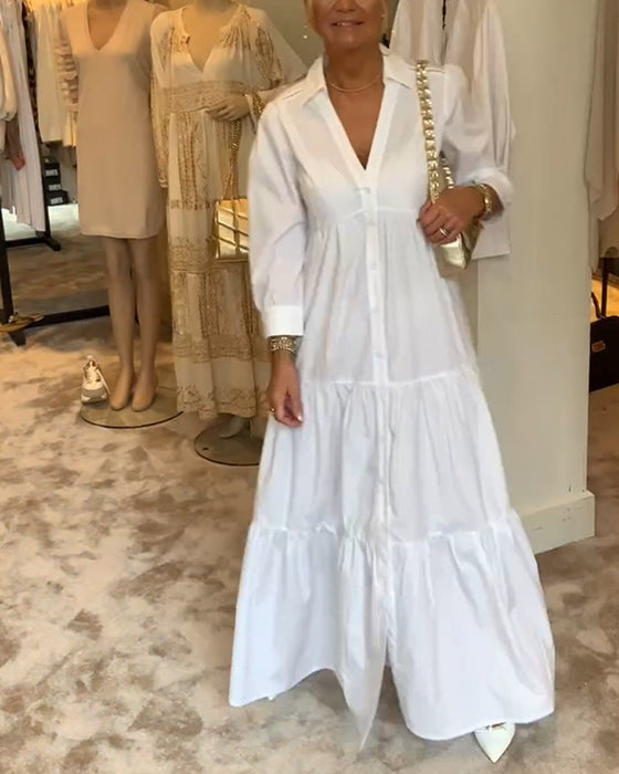 Sukienka zapinana na guziki