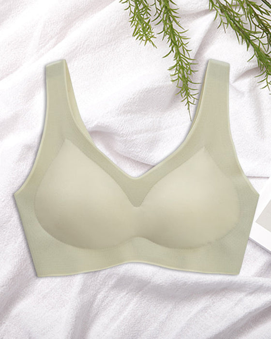 Bezszwowy, oddychający biustonosz push up