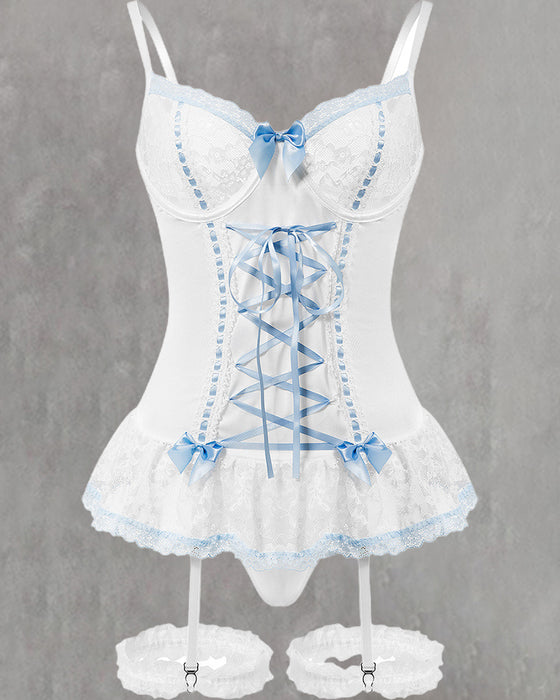 Seksowna Koronkowa Bielizna Z Kokardką