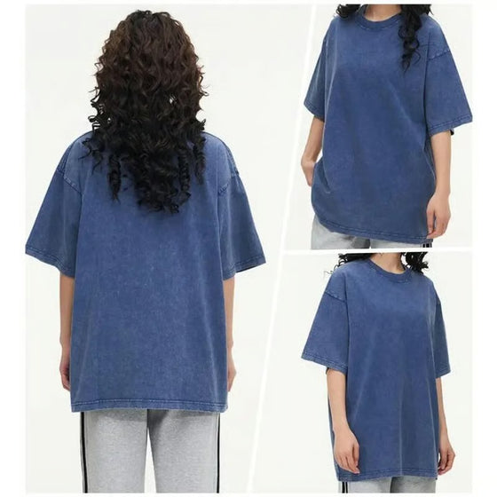 T-Shirt Męski Vintage Luźny