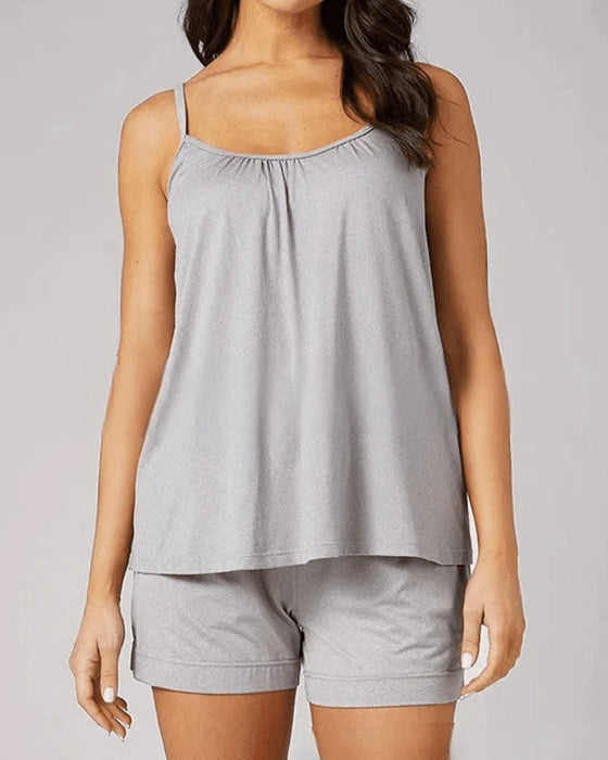 Top z wszytym biustonoszem