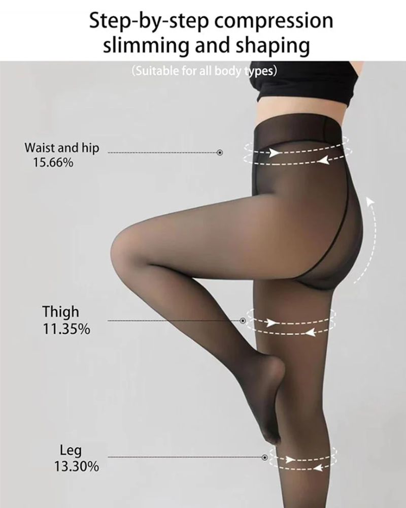 Magiczne Legginsy Ocieplane Polarem Wygodne Rajstopy Polarowe